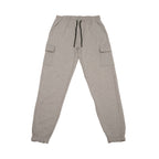 Men's Silver Cargo Pocket Fleece Jogger Trouser for Ultimate Comfort and Style grey