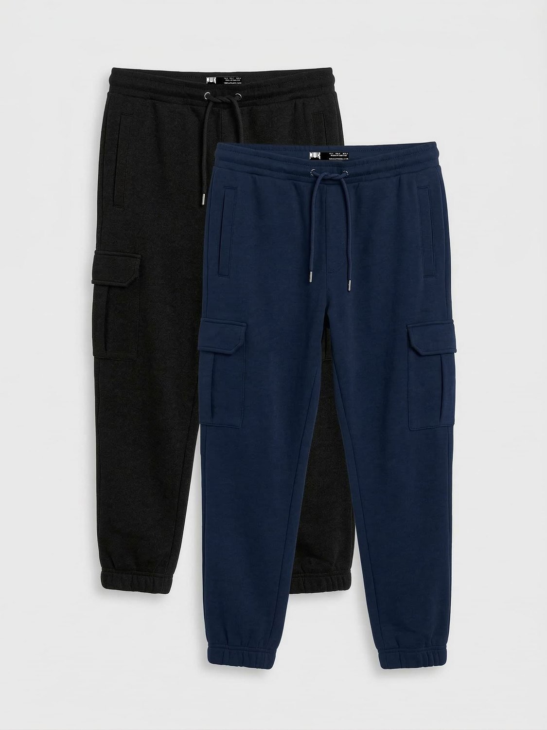 Men's Cargo Pocket Fleece Jogger Trouser for Ultimate Comfort and Style navy black pack