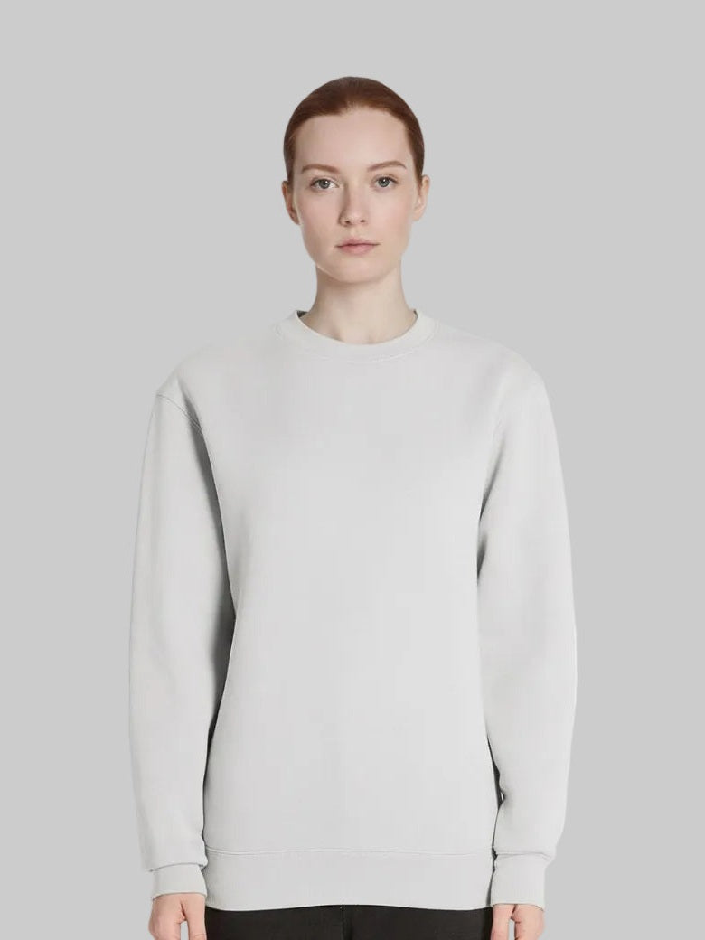 women Grey fleece Sweatshirt ultra comfort cozy fleece urban style in trend uk sweatshirt