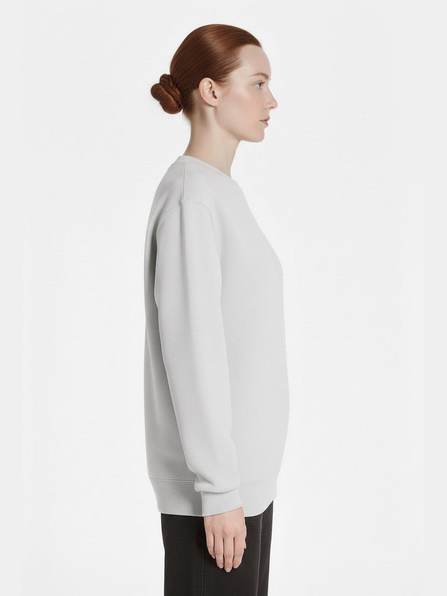 Women grey fleece Sweatshirt ultra comfort cozy fleece urban style in trend uk sweatshirt