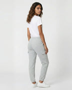 Ladies grey cargo trouser fleece