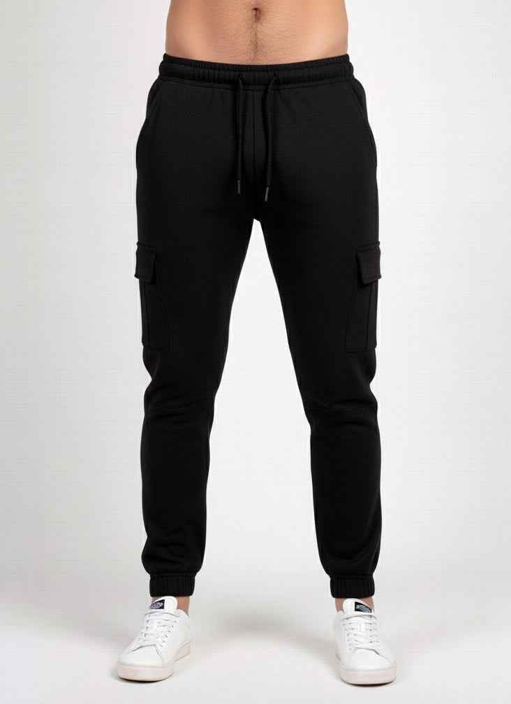 2 Pack Men's Cargo Jogger Trousers - Best Deal Fleece Pocket Pants for Ultimate Comfort