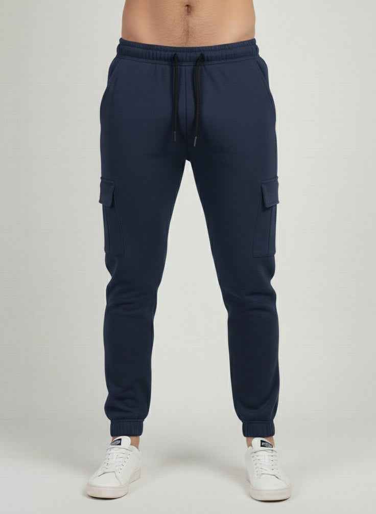 2 Pack Men's Cargo Jogger Trousers - Best Deal Fleece Pocket Pants for Ultimate Comfort