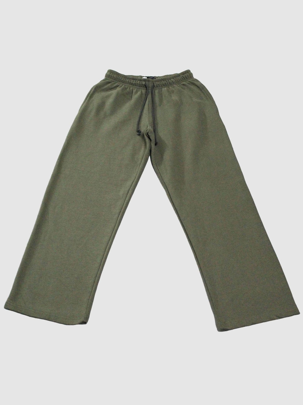 green ladies wide leg fleece trouser chic trendy in fashion in demand