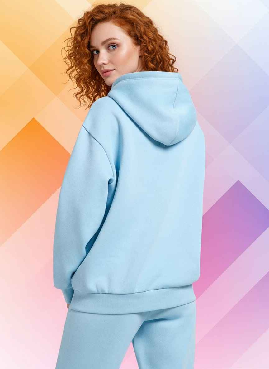 Woman Hooded sweatshirt with embroidery