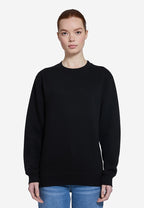 Women Black fleece Sweatshirt ultra comfort cozy fleece urban style in trend uk sweatshirt