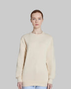 Women Beige fleece Sweatshirt ultra comfort cozy fleece urban style in trend uk sweatshirt