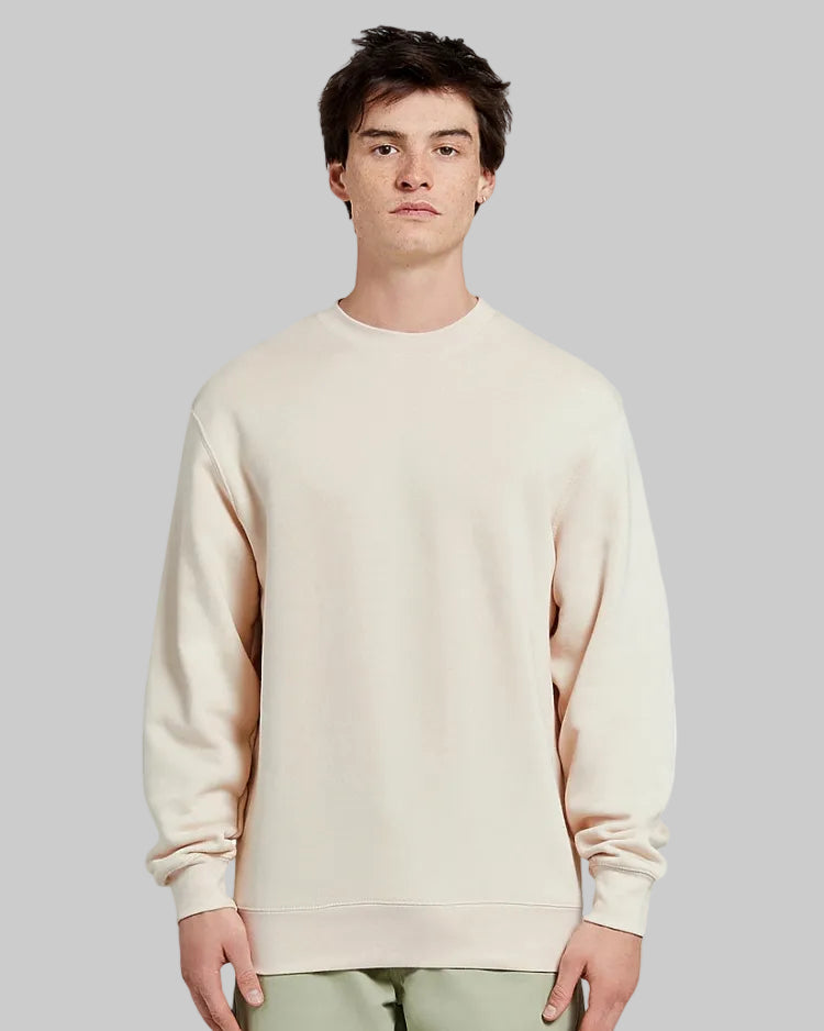 men beige fleece Sweatshirt ultra comfort cozy fleece urban style in trend uk sweatshirt