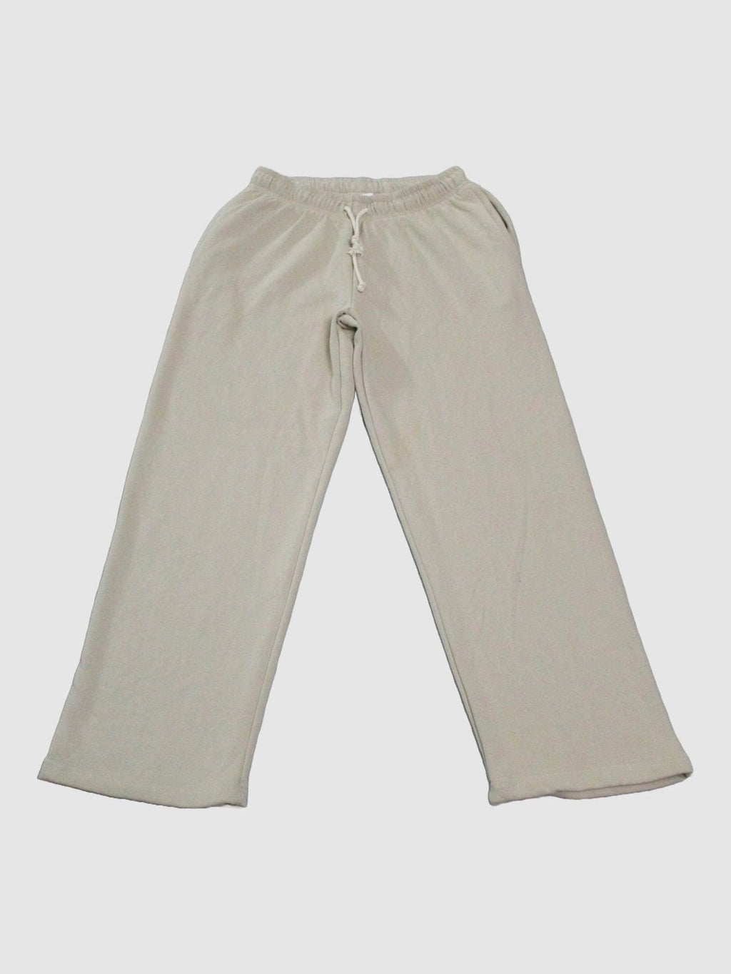 Biege ladies wide eg fleece trouser chic trendy in fashion in demand
