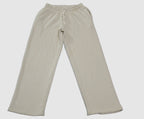 Biege ladies wide eg fleece trouser chic trendy in fashion in demand