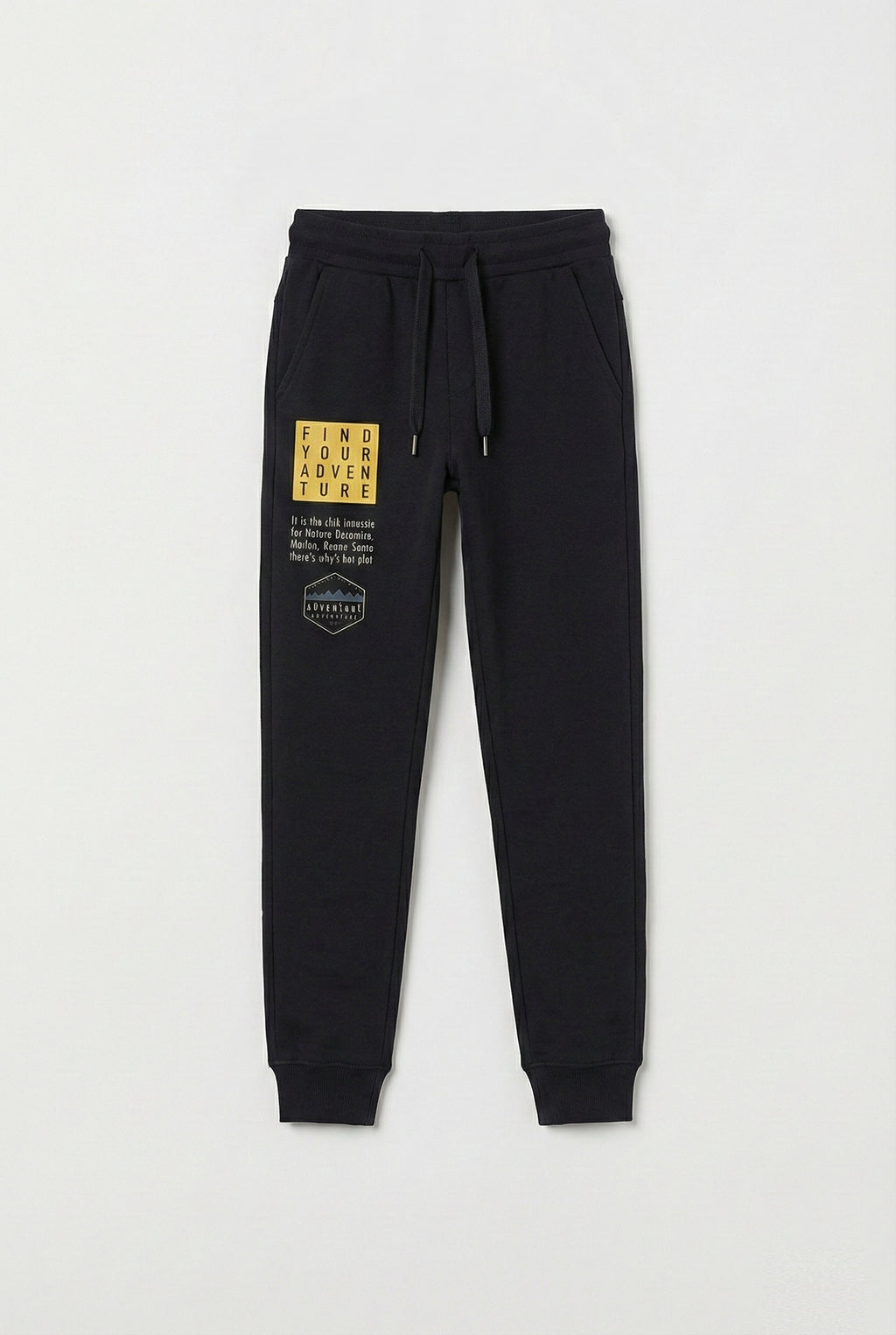 Kids Adventure Black Joggers