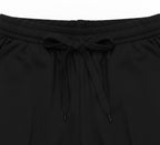 Black ladies wide eg fleece trouser chic trendy in fashion in demand