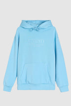 woman ladies blue coord co-ord co cord set sweatset trakck suit hood set premium fleece