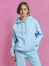 woman ladies blue coord co-ord co cord set sweatset trakck suit hood set premium fleece