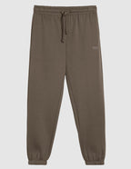 Men's Brown Fleece Logo Joggers