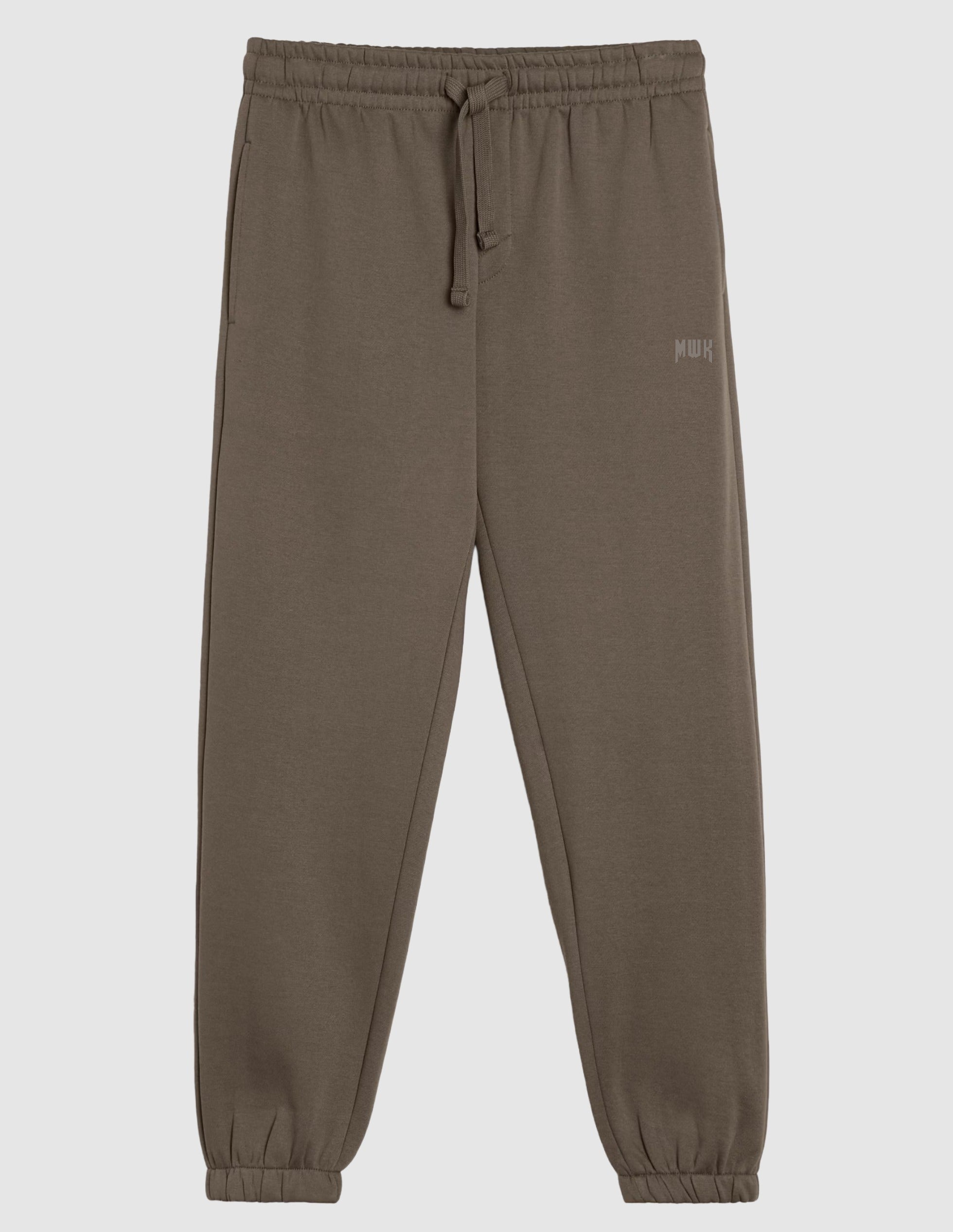 Men's Brown Fleece Logo Joggers