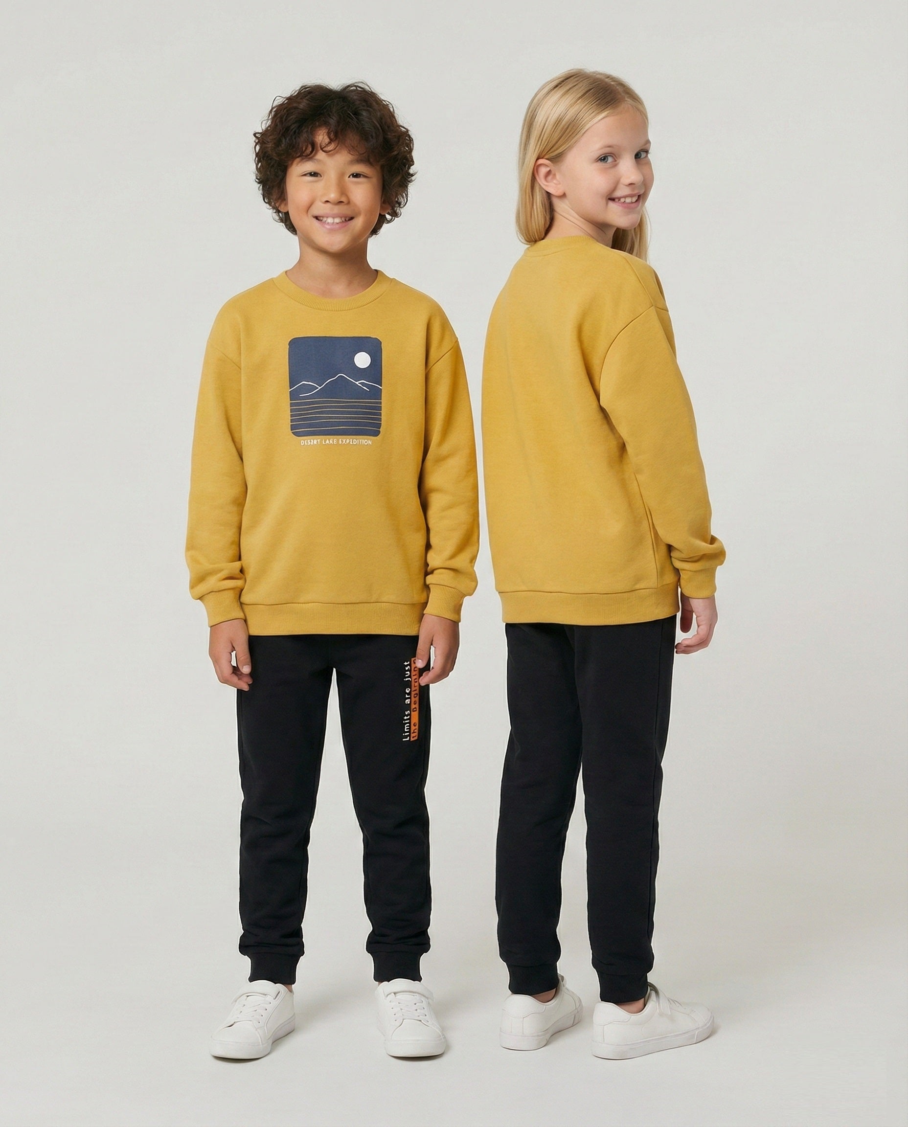 Kids Yellow Crewneck Sweat
