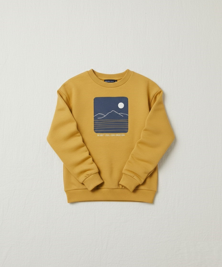 Kids Yellow Crewneck Sweat