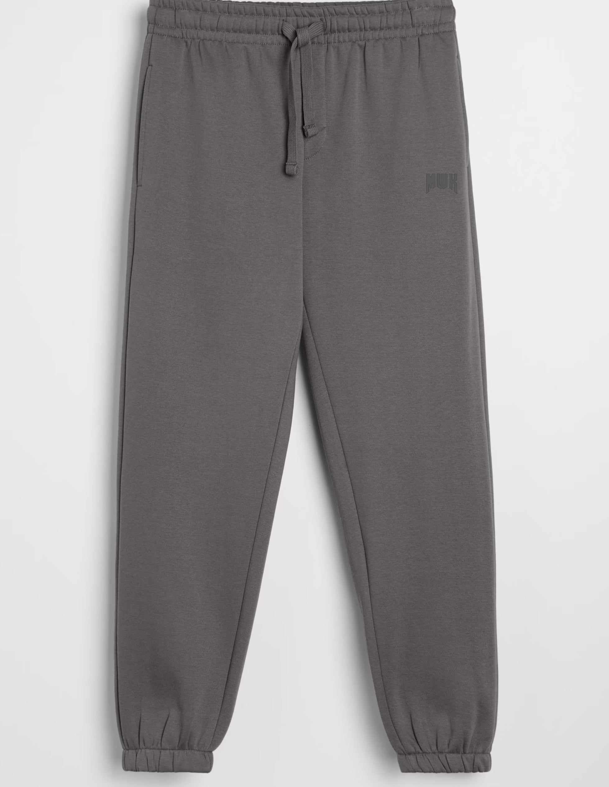 Men's Dark Grey Fleece Logo Joggers