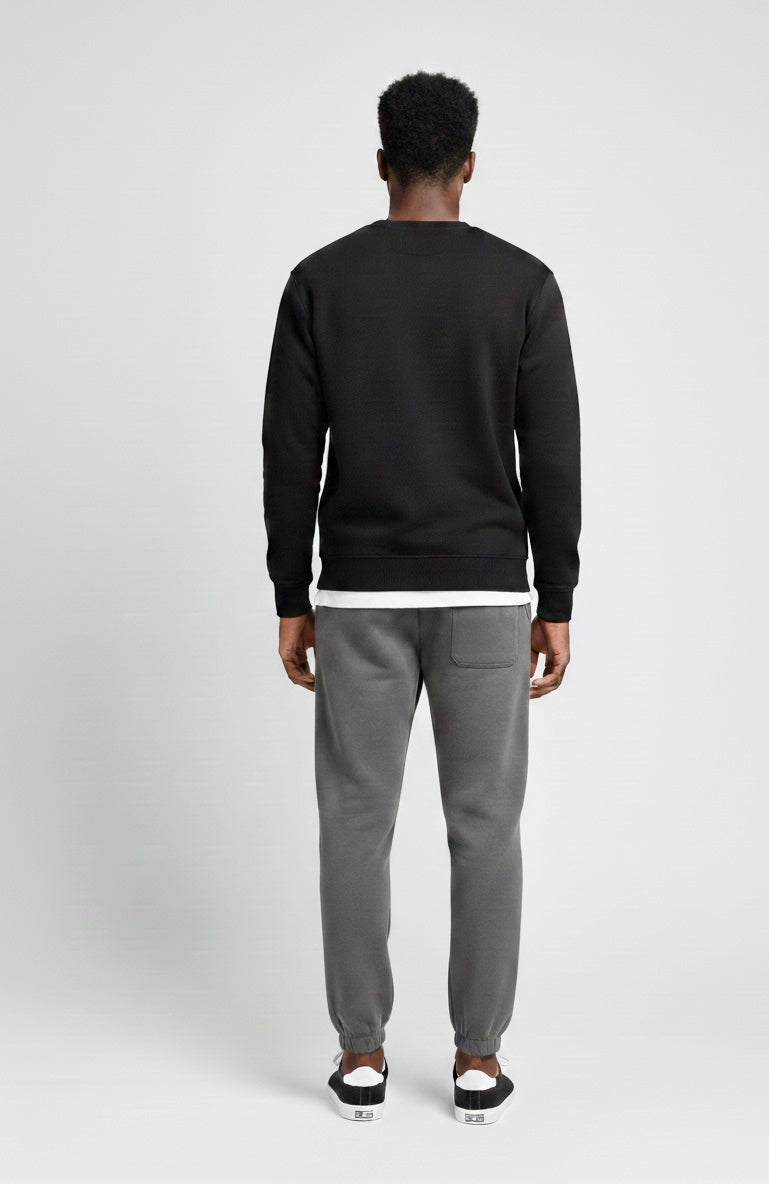 LA BEAST Men's Dark grey Fleece Jogger