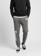 LA BEAST Men's Dark grey Fleece Jogger