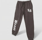 LA BEAST Men's Brown Fleece Jogger