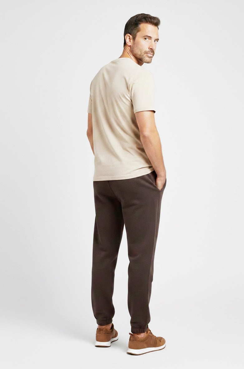 LA BEAST Men's Brown Fleece Jogger