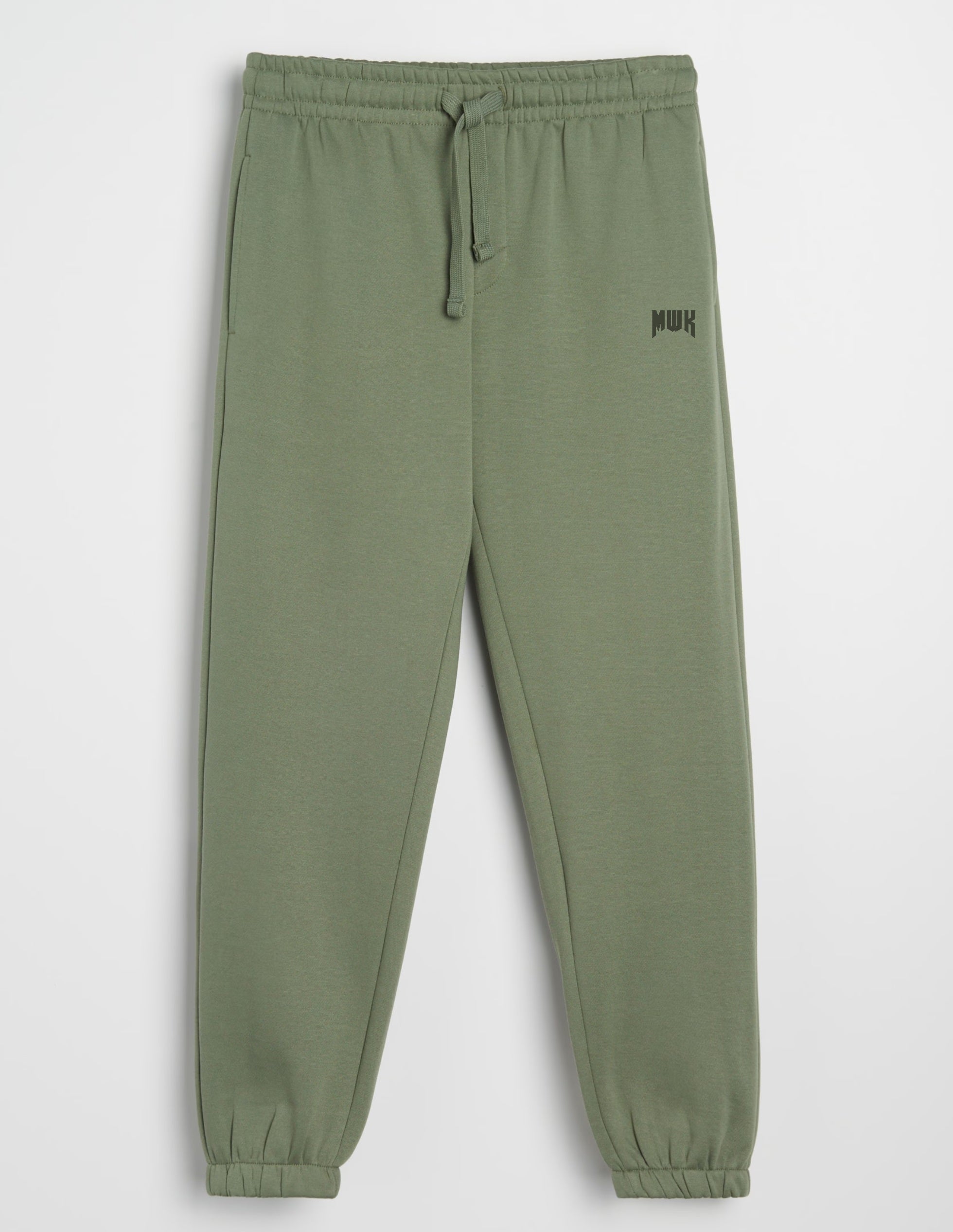 Men's Green Fleece Logo Joggers