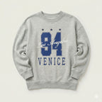 Grey ladies Embroidery Print Fleece Loose Fit Sweatshirt chic trendy in fashion in demand