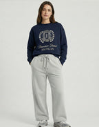 grey ladies wide eg fleece trouser chic trendy in fashion in demand