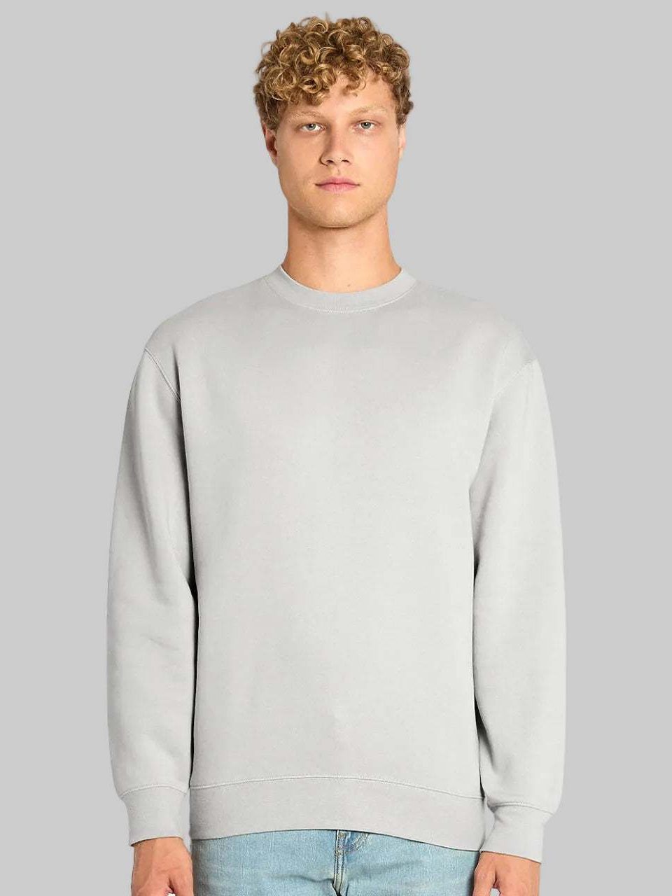men grey fleece Sweatshirt ultra comfort cozy fleece urban style in trend uk sweatshirt
