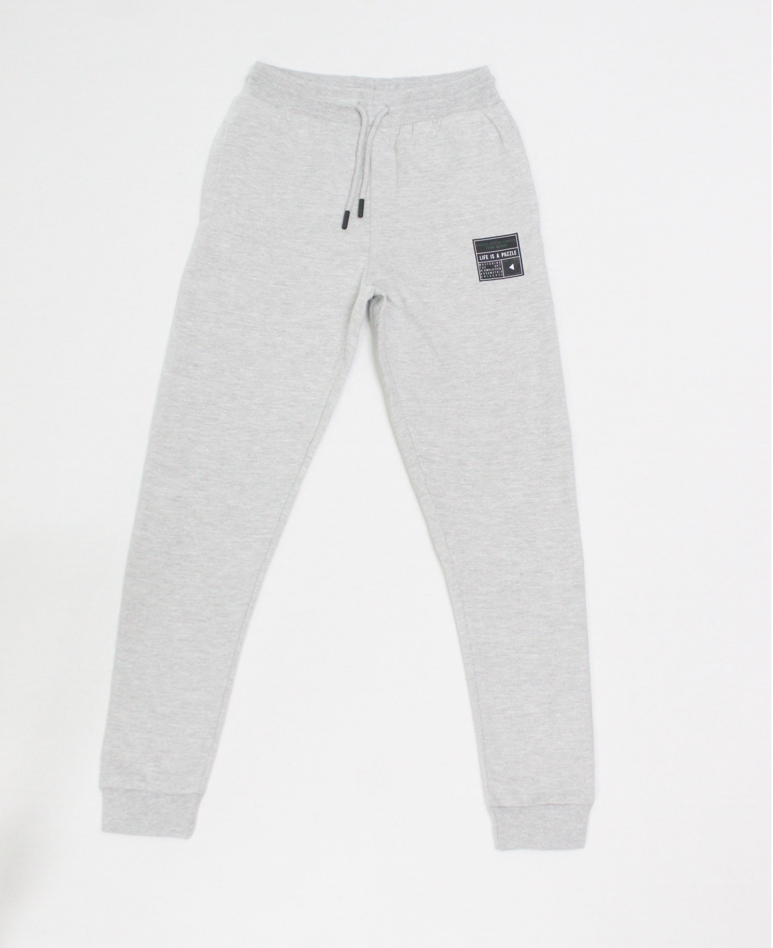 Kids Grey Puzzle Joggers