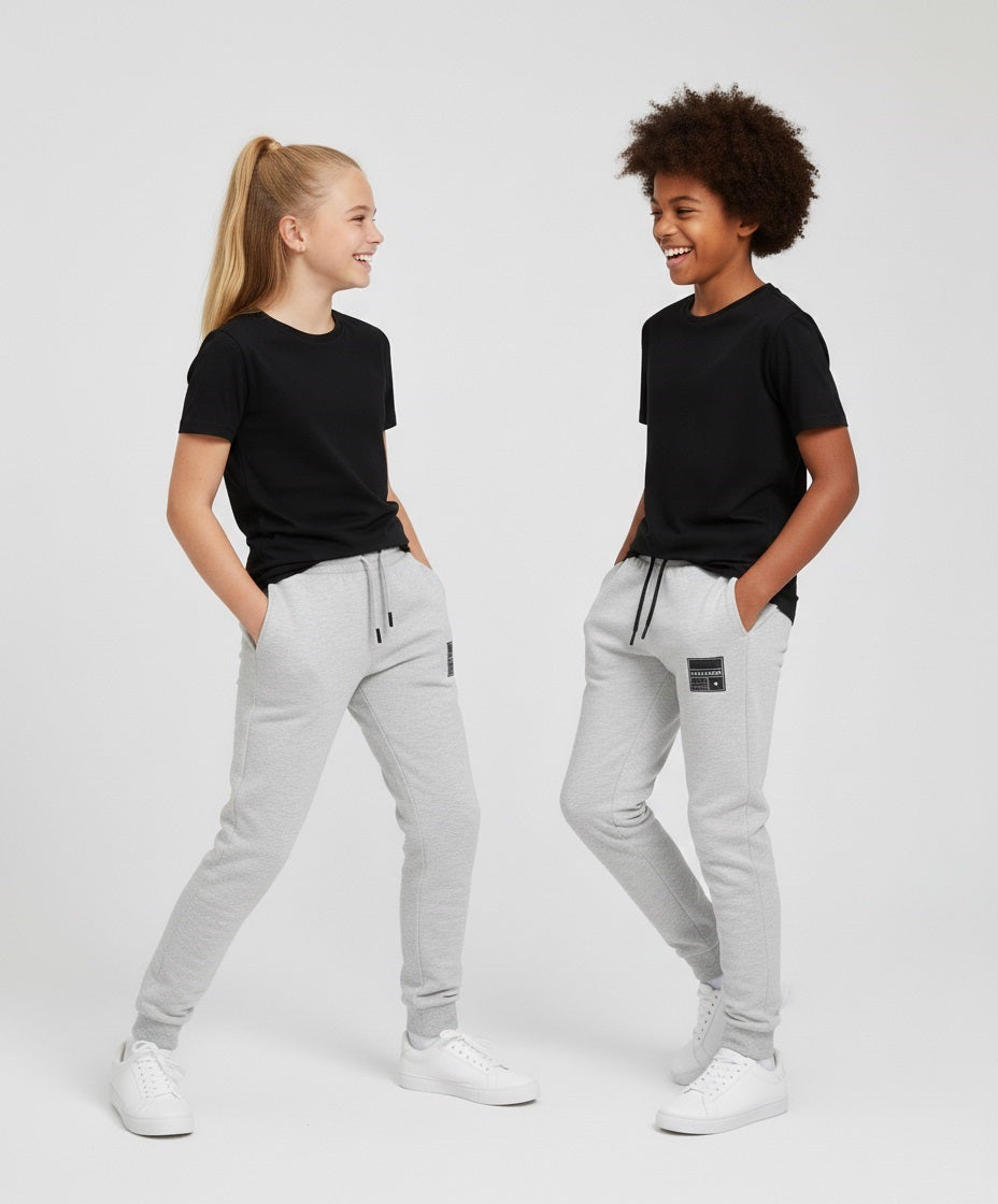 Kids Grey Puzzle Joggers