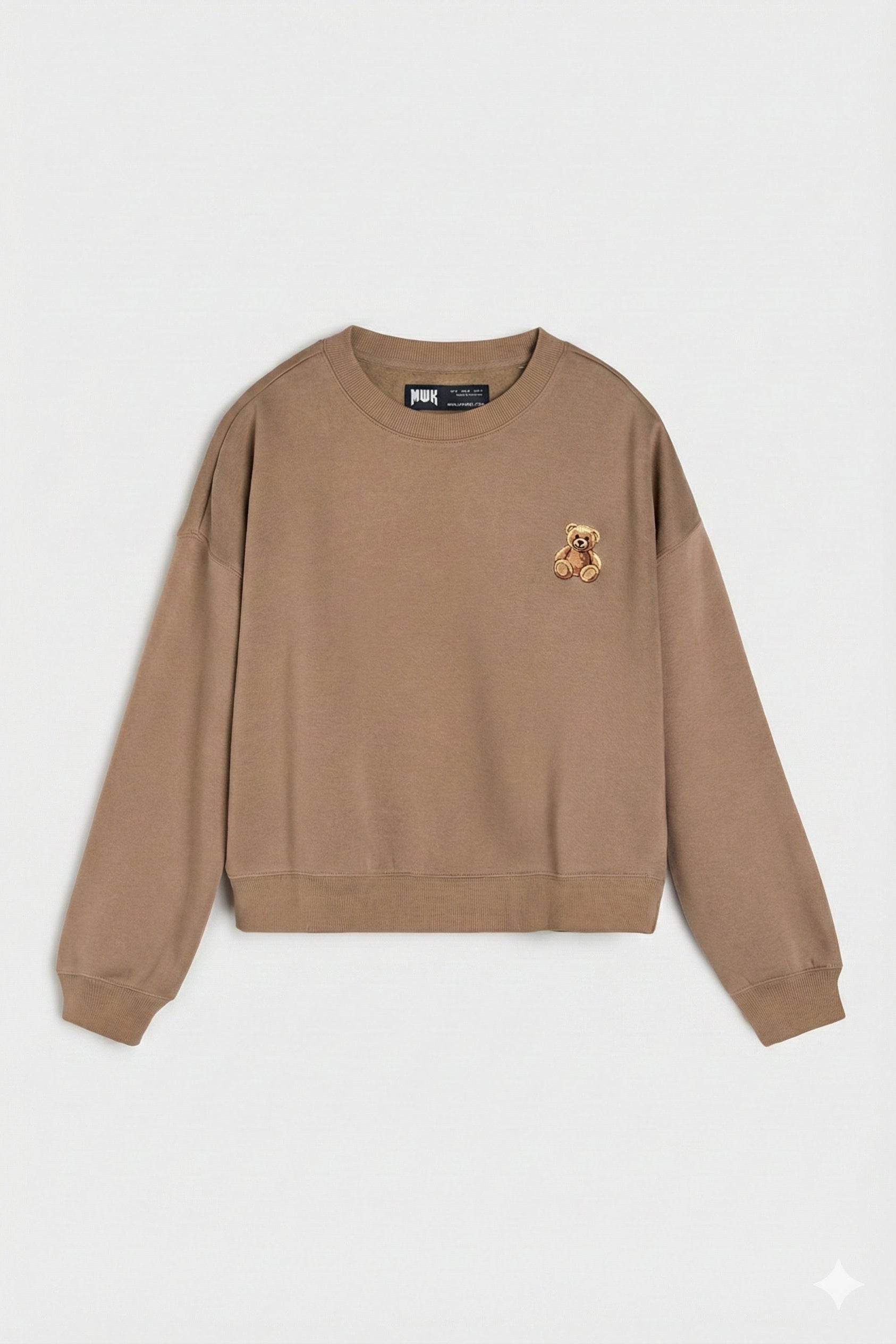 ladies fleece brown fleece co-ord coord fleece  crew sweat set