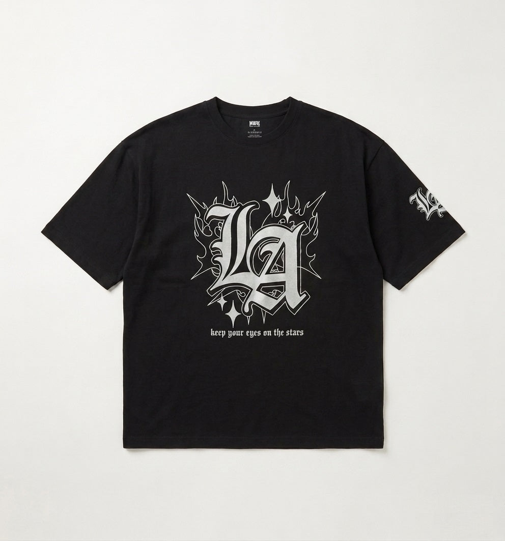 Oversized Graphic black streetwear T-Shirt