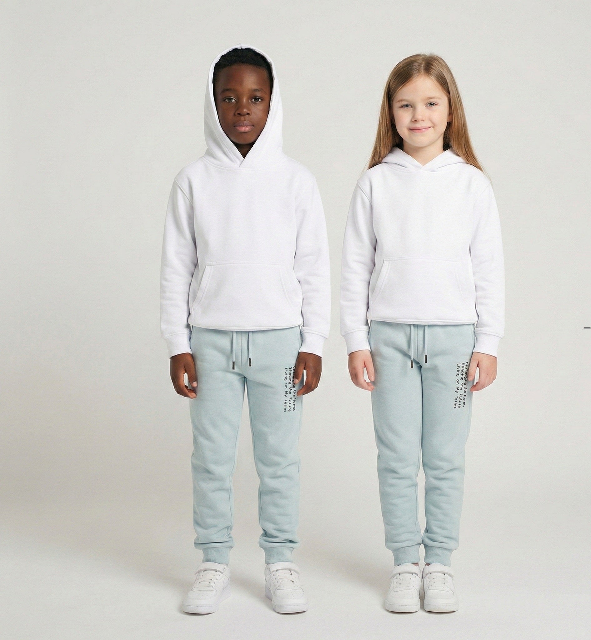 kids light blue sweat pants joggers trouser fleece comfort cozy fleece bargain price