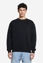 Men Black Crew Sweatshirt