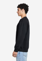 Men Black Crew Sweatshirt