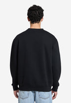 Men Black Crew Sweatshirt