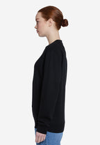 Women Black fleece Sweatshirt ultra comfort cozy fleece urban style in trend uk sweatshirt