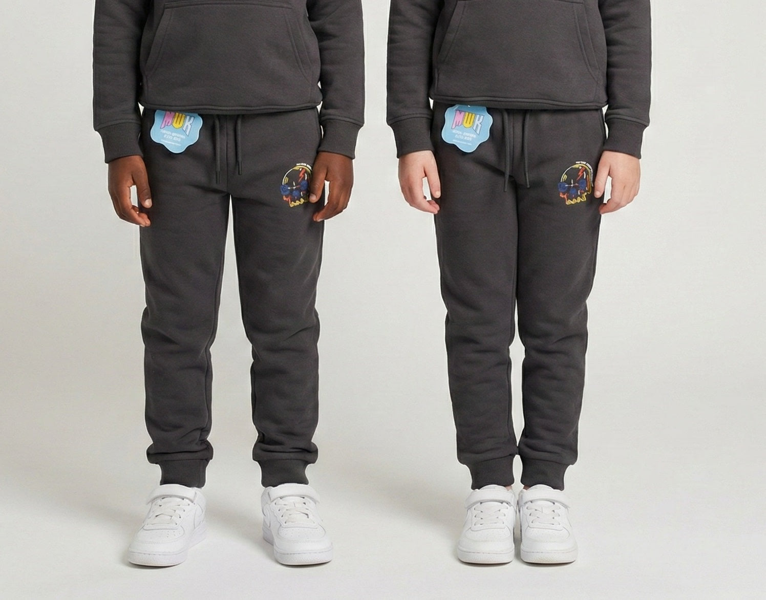 Kids Charcoal music bot Joggers