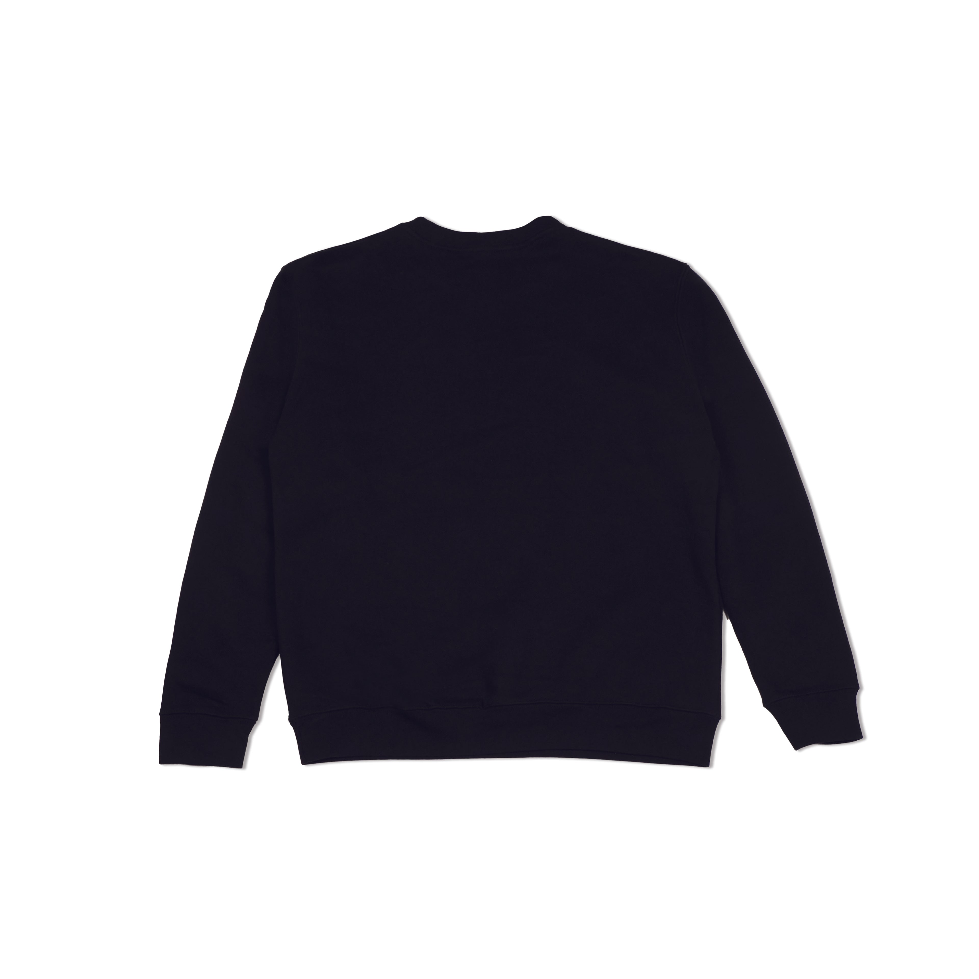 Black Crewneck Sweatshirt for Men - Comfortable Urban Fleece Design