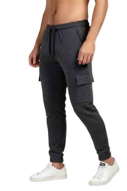 Men's Cargo Pocket Fleece Jogger Trouser for Ultimate Comfort and Style