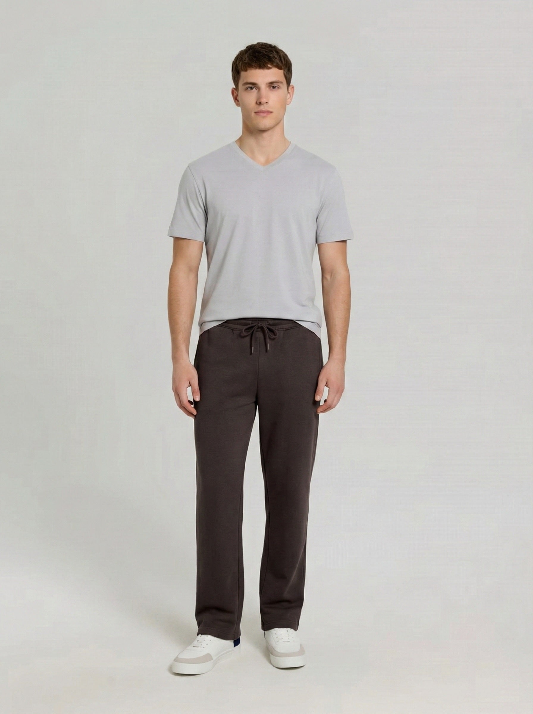Men's Dark Brown Fleece Pant