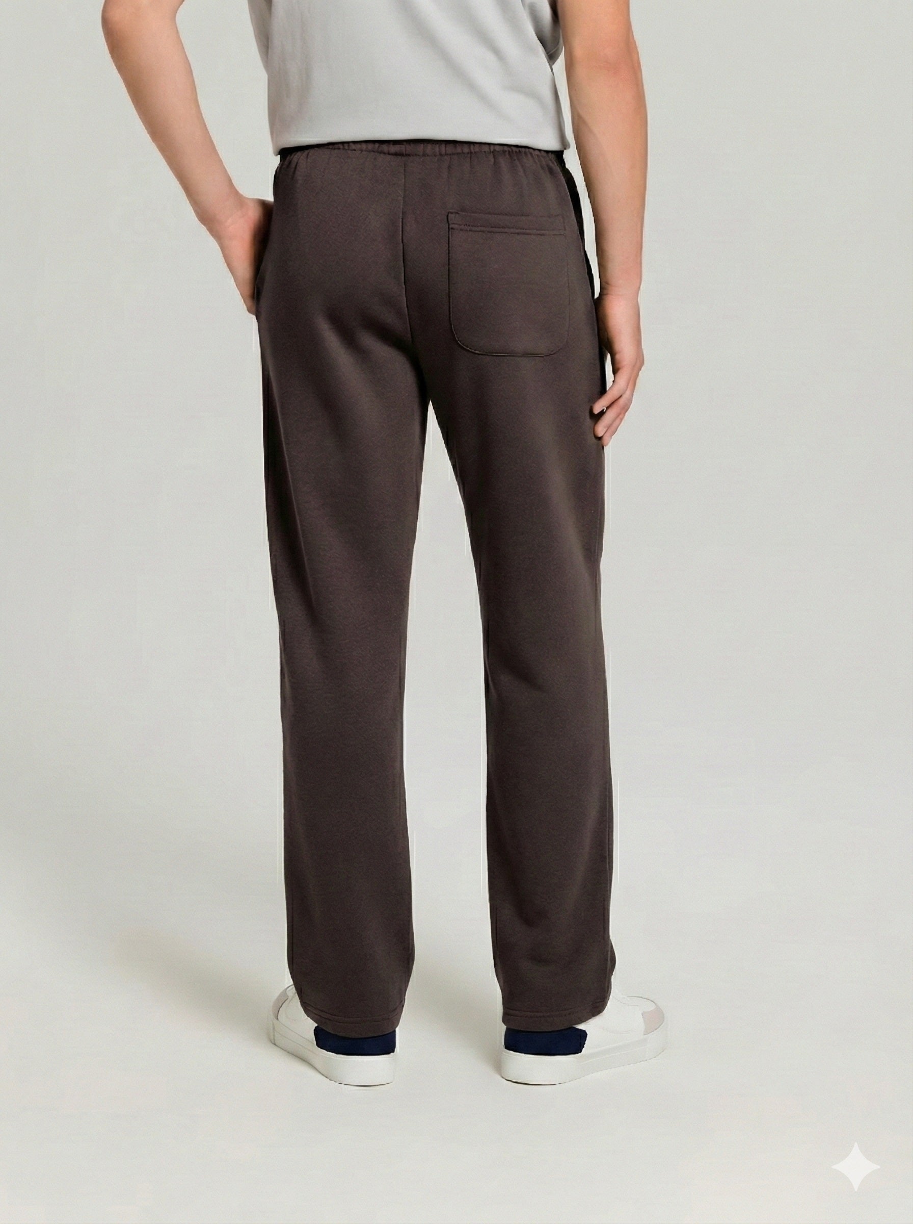 Men's Dark Brown Fleece Pant