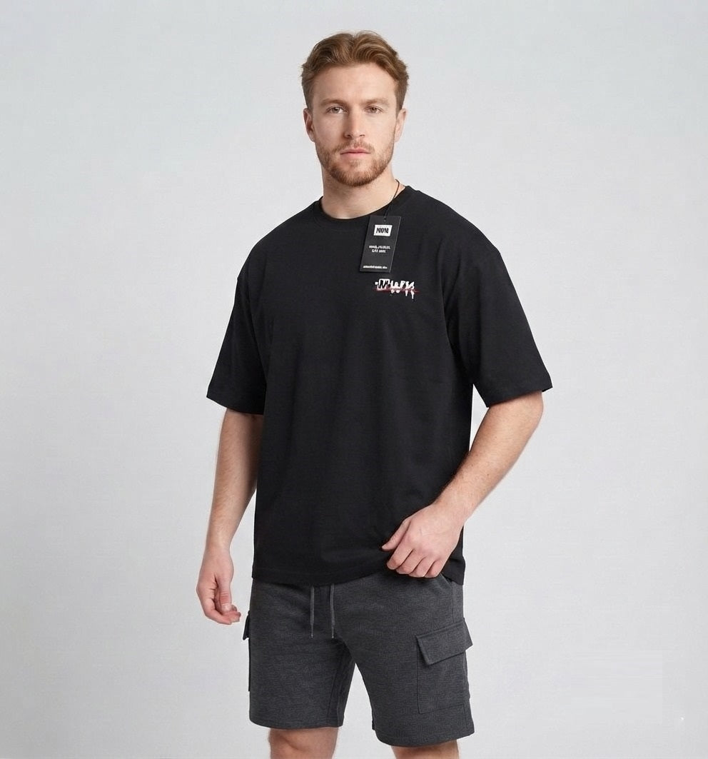 Making Wrong Kool Oversized Tee - Black