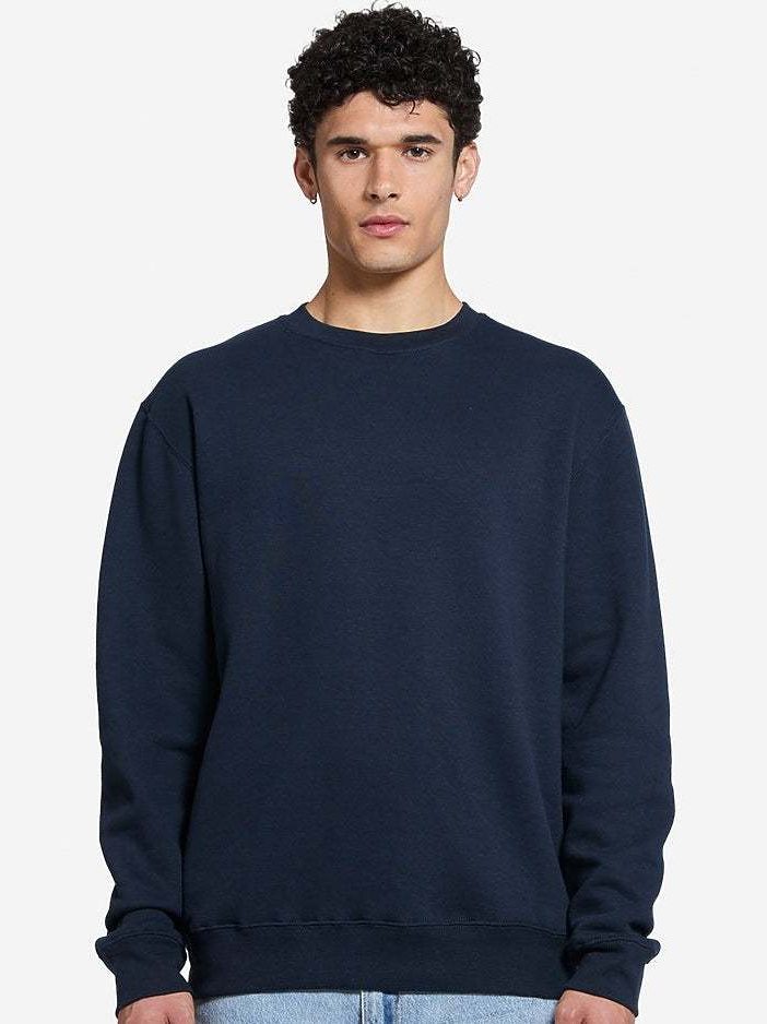 men Navy fleece Sweatshirt ultra comfort cozy fleece urban style in trend uk sweatshirt
