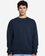 men Navy fleece Sweatshirt ultra comfort cozy fleece urban style in trend uk sweatshirt