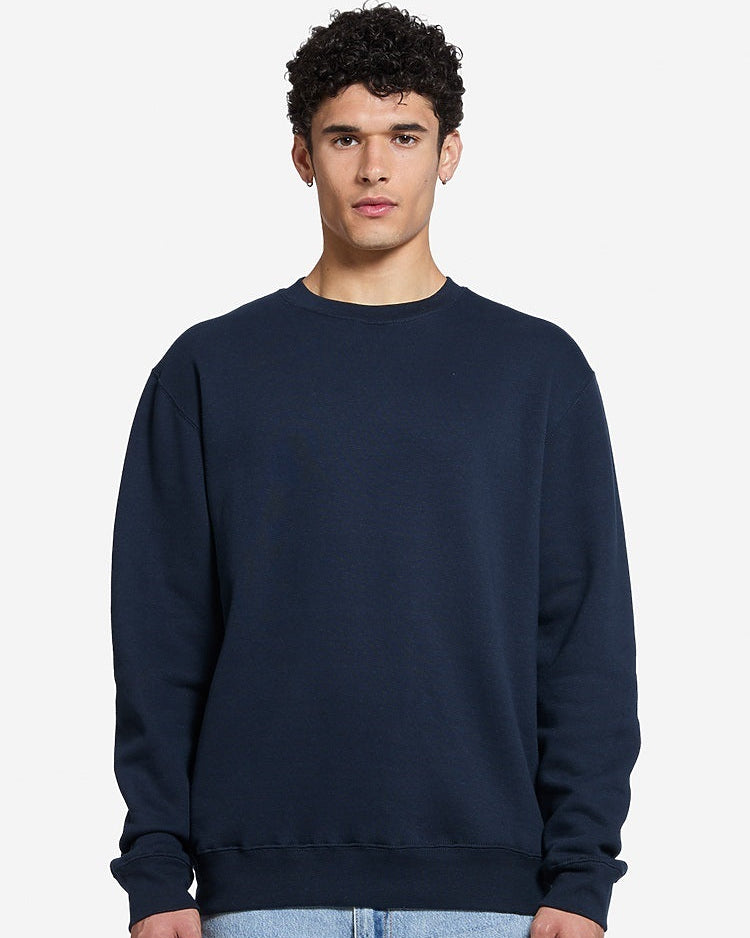 men Navy fleece Sweatshirt ultra comfort cozy fleece urban style in trend uk sweatshirt