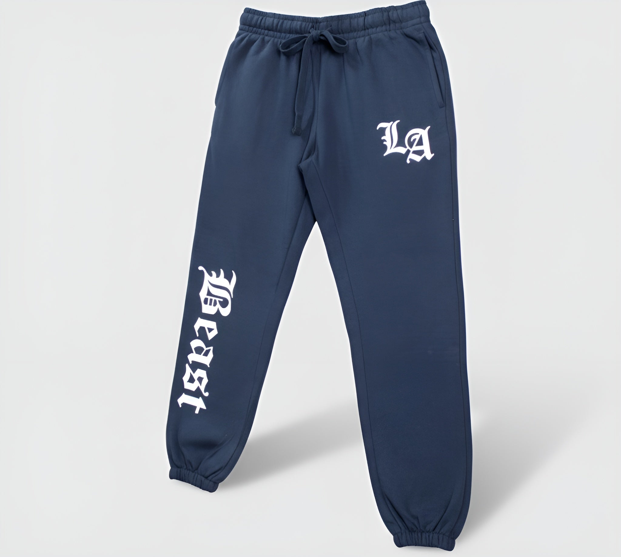 LA BEAST Men's Navy Fleece Jogger